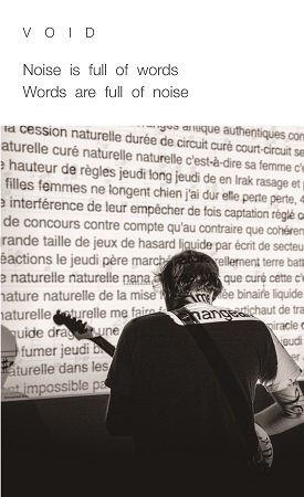 Illustration pour un livre publié : Noise is full of words, words are full of noise (Français)