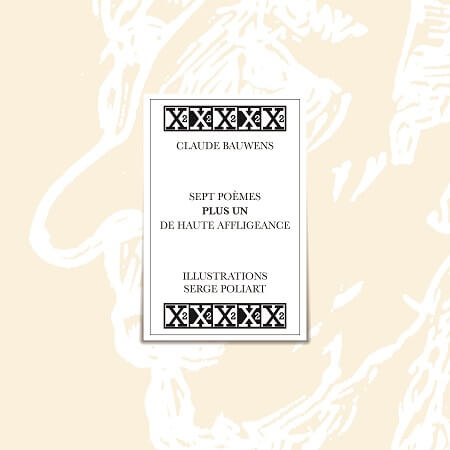 Illustration pour un livre publié : Sept poèmes plus un de haute affligeance