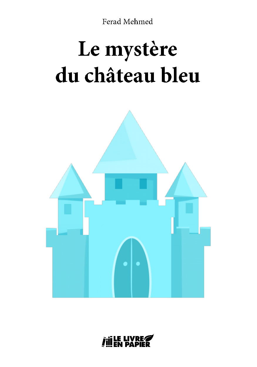 Illustration pour un livre publié : Le mystère du château bleu