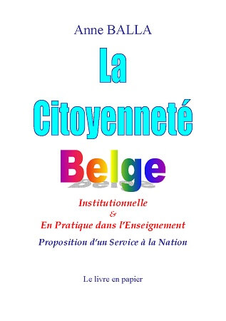 Illustration pour un livre publié : La Citoyenneté belge Institutionnelle & En pratique dans l'enseignement, Proposition d'un service à la Nation
