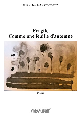 Illustration pour un livre publié : Fragile comme une feuille d'automne