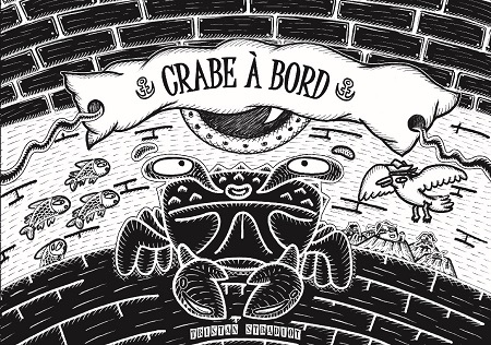 Illustration pour un livre publié : Crabe à Bord