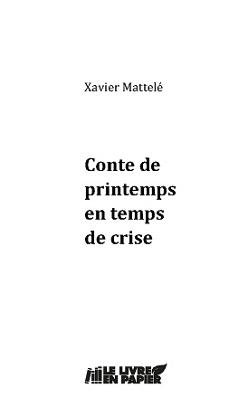 Illustration pour un livre publié : Conte de printemps en temps de crise