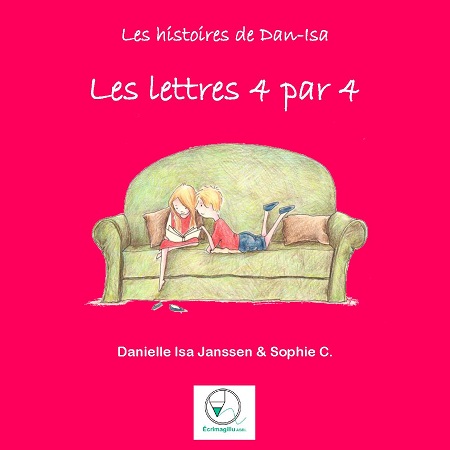 Illustration pour un livre publié : Les lettres 4 par 4