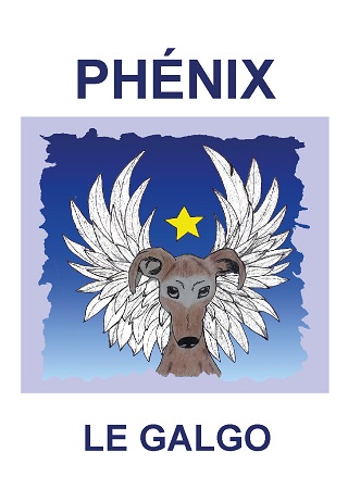 Illustration pour un livre publié : Phénix le galgo
