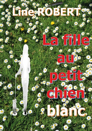 Illustration pour un livre publié : La fille au petit chien blanc