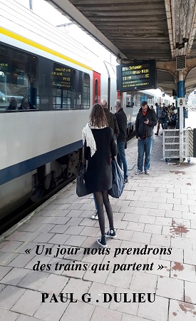 Illustration pour un livre publié : Un jour nous prendrons des trains qui partent