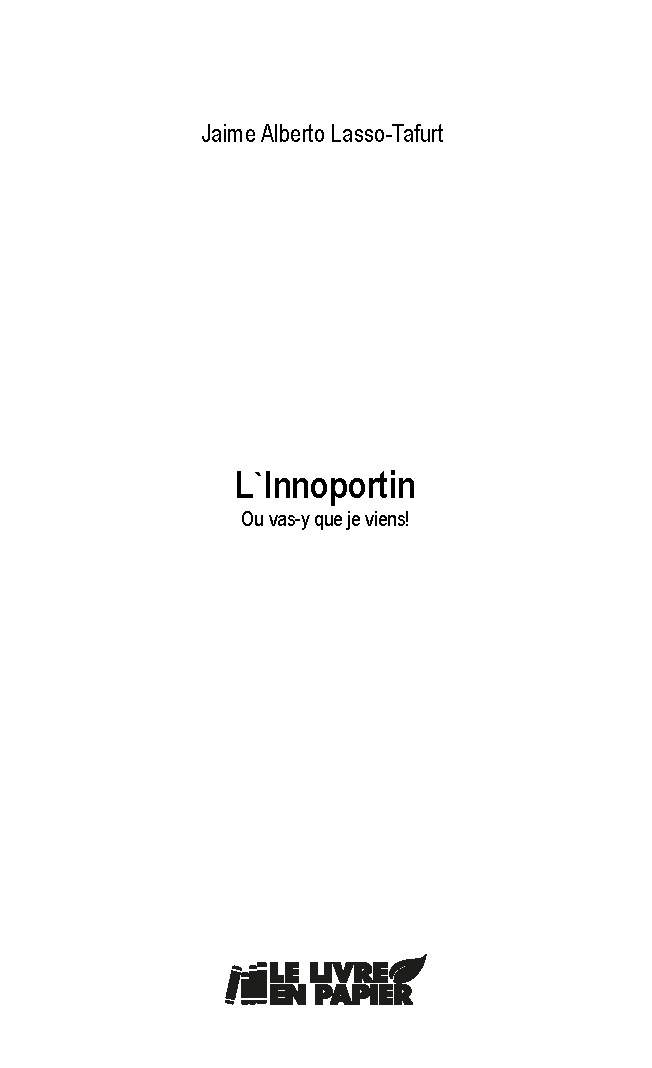 Illustration pour un livre publié : L`innoportin
