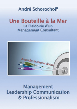 Illustration pour un livre publié : Une  Bouteille à la Mer - La plaidoirie d'un Management consultant