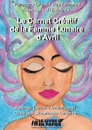 Illustration pour un livre publié : Le Carnet Créatif de la Femme Lunaire d'Avril