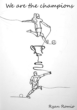 Illustration pour un livre publié : We are the champions