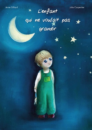 Illustration pour un livre publié : L'enfant qui ne voulait pas grandir