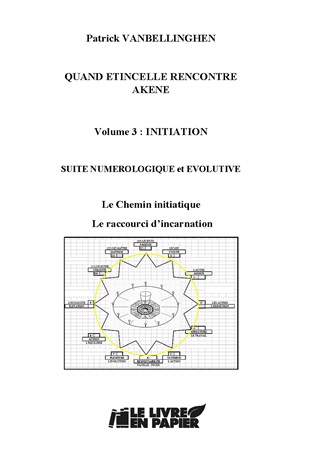 Illustration pour un livre publié : Quand Etincelle rencontre Akène - Volume 3 : Initiation - Suite numérologique et évolutive