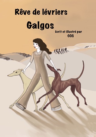 Illustration pour un livre publié : Rêve de lévriers Galgos