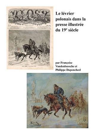 Illustration pour un livre publié : Le lévrier polonais dans la presse illustrée du 19e siècle