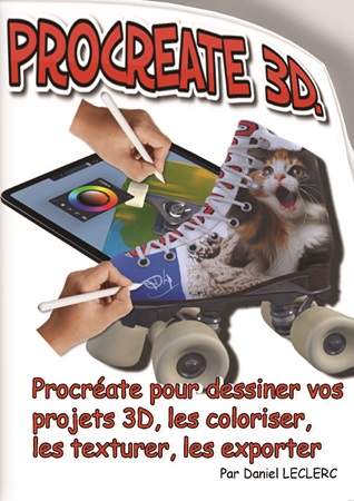 Illustration pour un livre publié : Procreate 3D pour dessiner, coloriser vos projets