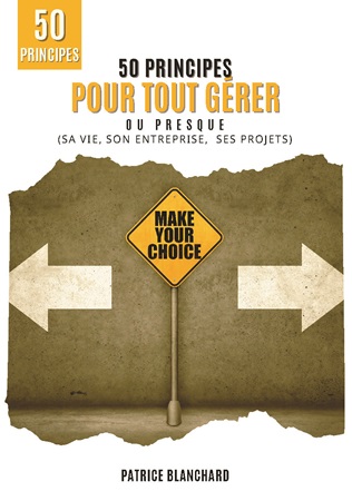 Illustration pour un livre publié : 50 principes pour tout gérer ou presque