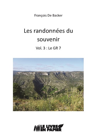 Illustration pour un livre publié : Les randonnées du souvenir - Vol. 3 : Le GR 7