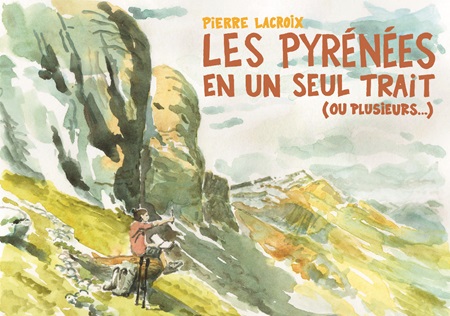 Illustration pour un livre publié : Les Pyrénées en un seul trait