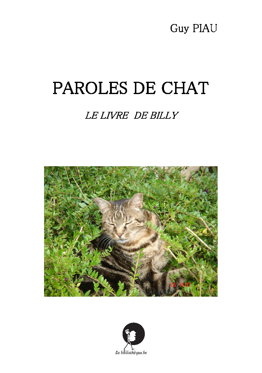 Illustration pour un livre publié : Paroles de chat - Le livre de Billy