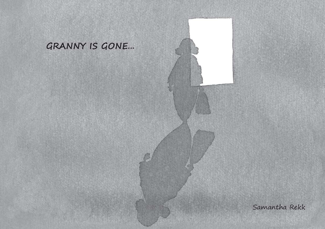 Illustration pour un livre publié : Granny is gone...