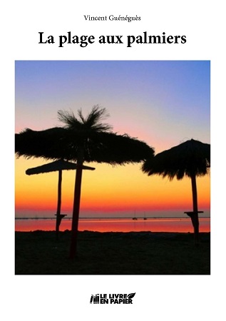Illustration pour un livre publié : La plage aux palmiers