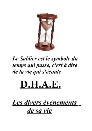 Illustration pour un livre publié : D.H.A.E. " les divers événements de ma vie"