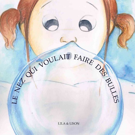 Illustration pour un livre publié : Le nez qui voulait faire des bulles