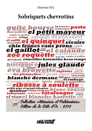 Illustration pour un livre publié : Sobriquets chevrotins