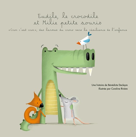 Illustration pour un livre publié : Eudile, le crocodile et Milie petite souris - 