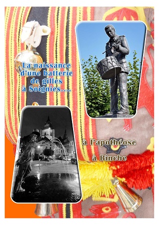 Illustration pour un livre publié : La naissance d'une batterie de gilles à Soignies ... à l'apothéose à Binche