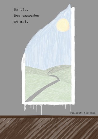 Illustration pour un livre publié : Ma vie, mes emmerdes et moi