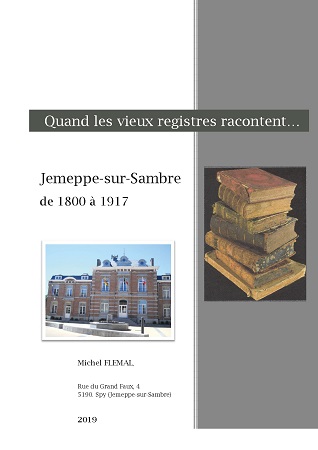 Illustration pour un livre publié : Quand les vieux registres racontent... Jemeppe-sur-Sambre de 1800 à 1917