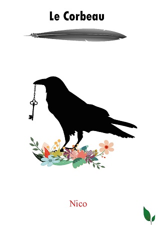 Illustration pour un livre publié : Le Corbeau