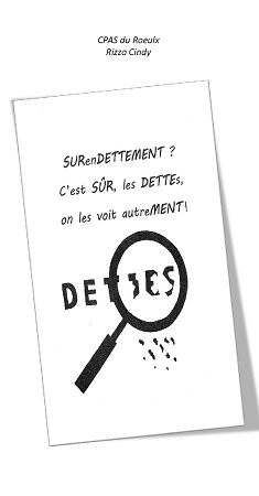 Illustration pour un livre publié : SURenDETTEMENT? C'est SÛR, les DETTES, on les voit autreMENT!