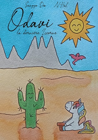 Illustration pour un livre publié : Odavi la dernière licorne