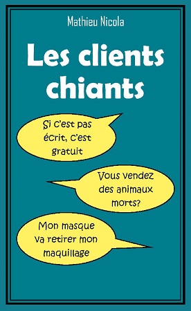 Illustration pour un livre publié : Les clients chiants