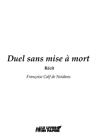 Illustration pour un livre publié : Duel sans mise à mort