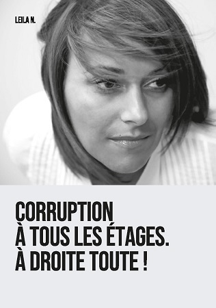 Illustration pour un livre publié : Corruption à tous les étages. A droite toute !