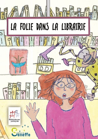 Illustration pour un livre publié : La folie dans la librairie