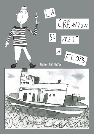 Illustration pour un livre publié : La création se met à flots