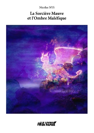 Illustration pour un livre publié : La Sorcière Mauve et l'Ombre Maléfique