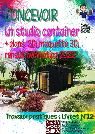 Illustration pour un livre publié : Concevoir un studio container, livret n° 11