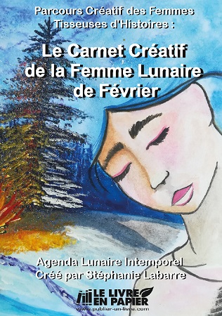Illustration pour un livre publié : Le Carnet Créatif de la Femme Lunaire de Février