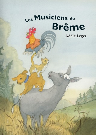 Illustration pour un livre publié : Les musiciens de Brême
