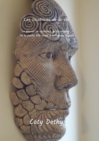 Illustration pour un livre publié : Les cicatrices de la vie.  Le pouvoir de résilience de la création.  De la petite fille triste à la femme sacrée.