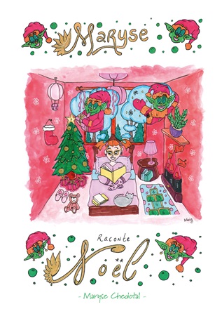 Illustration pour un livre publié : Maryse raconte Noël