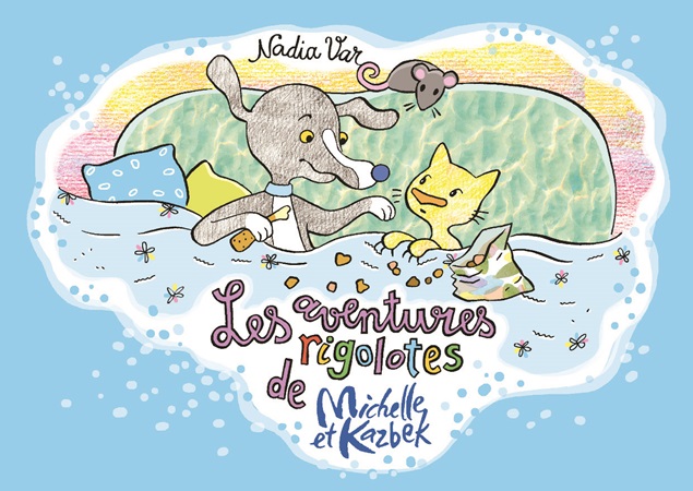 Illustration pour un livre publié : Les aventures rigolotes de Michelle et Kazbek