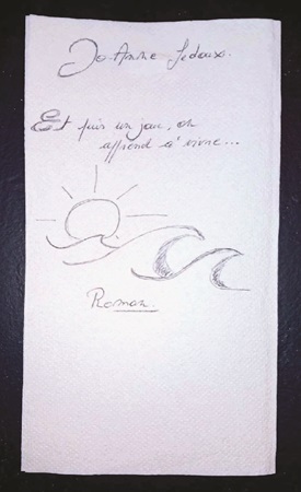 Illustration pour un livre publié : Et puis un jour, on apprend à vivre...