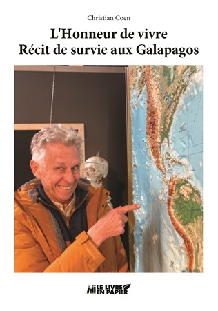Illustration pour un livre publié : L'Honneur de vivre - Récit de survie aux Galapagos